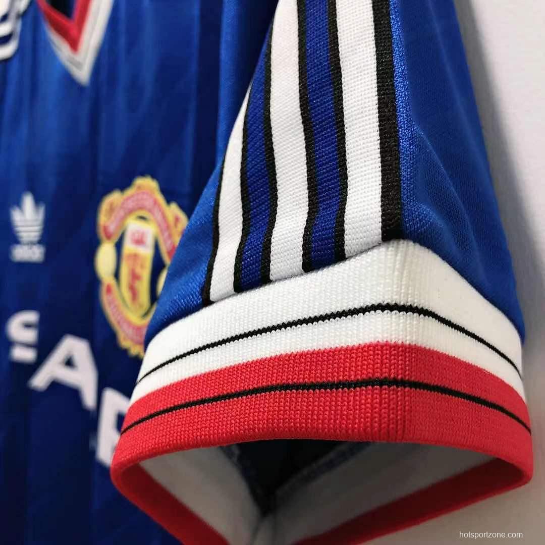 Retro 86/88 Manchester United Away Soccer Jersey