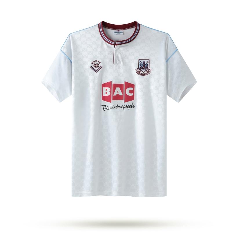Retro 89/90 West Ham United Away White Jersey