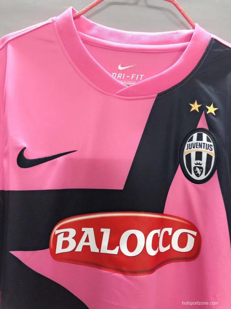 Retro 11/12 Juventus Away Pink Soccer Jersey