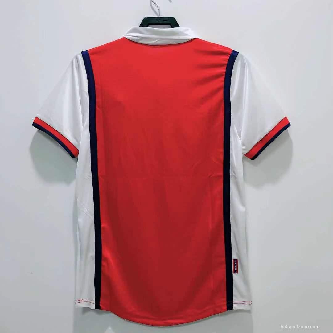 Retro 98/99 Arsenal Home Soccer Jersey