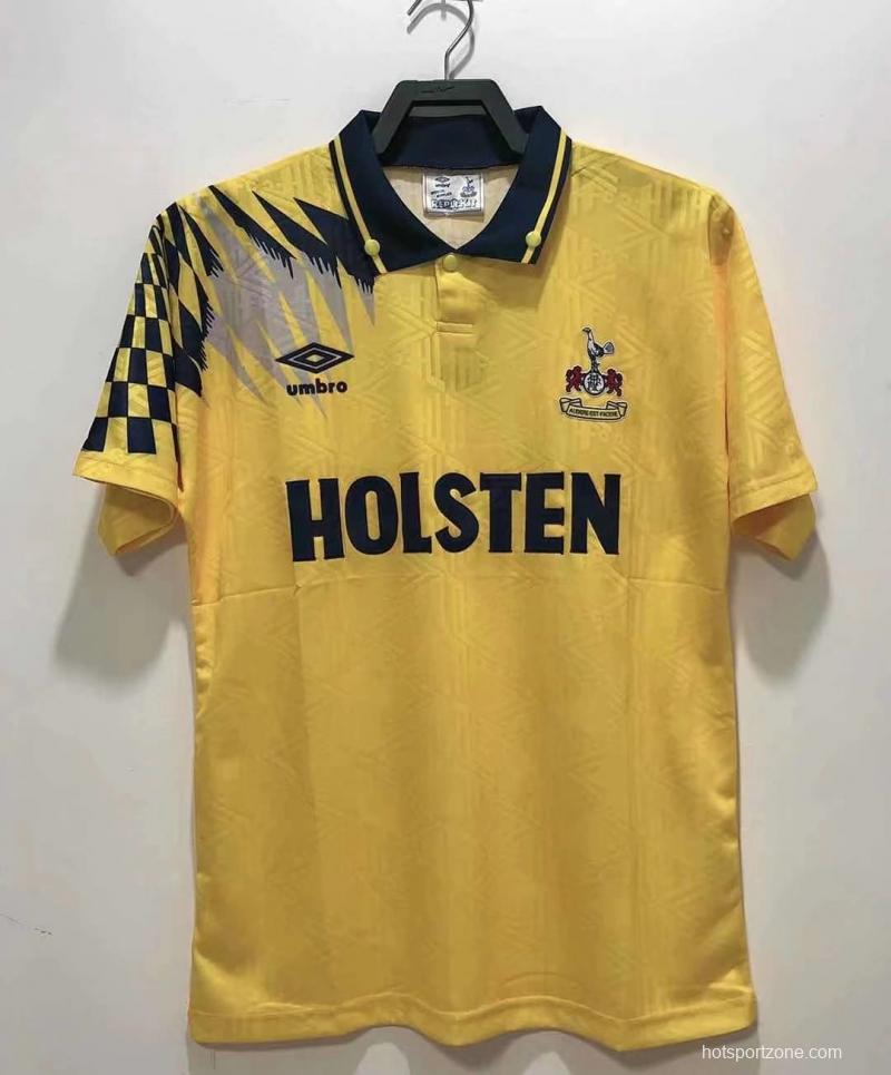 Retro 92/94 Tottenham Hotspur Away Soccer Jersey
