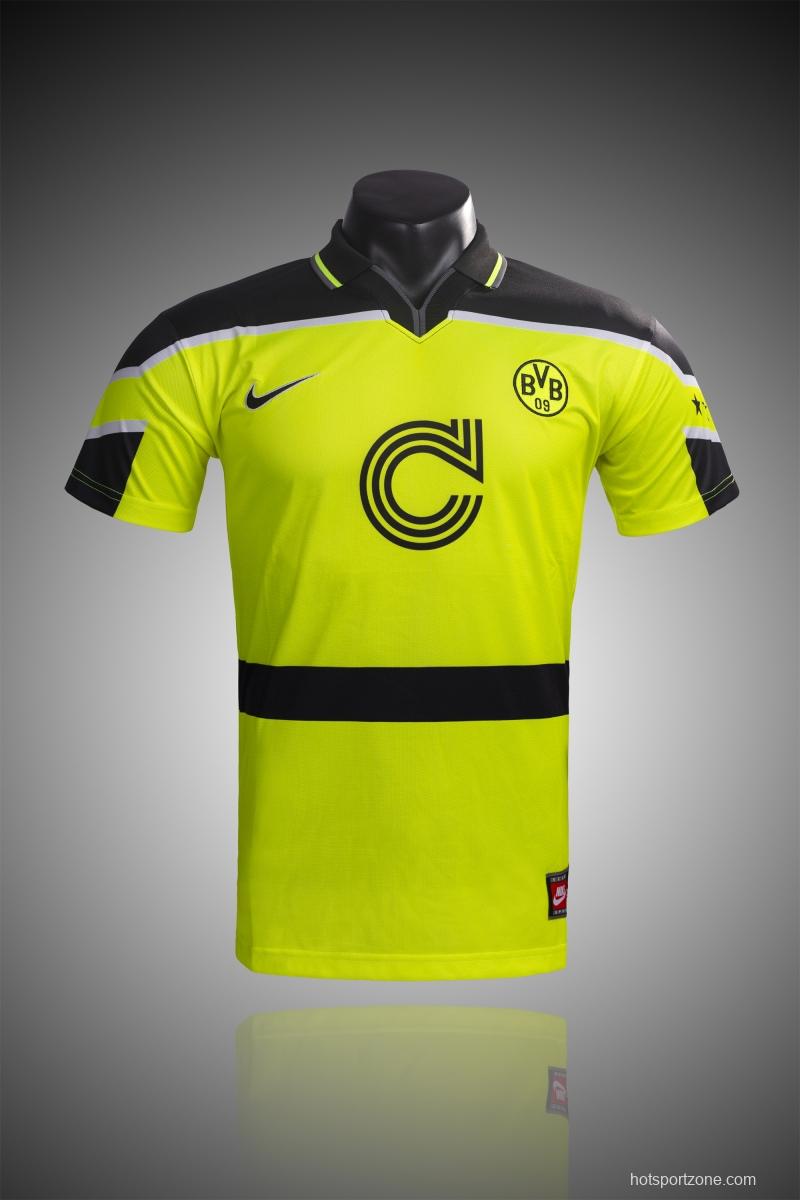 RETRO 96/97 Dortmund Champions League Home Soccer Jersey