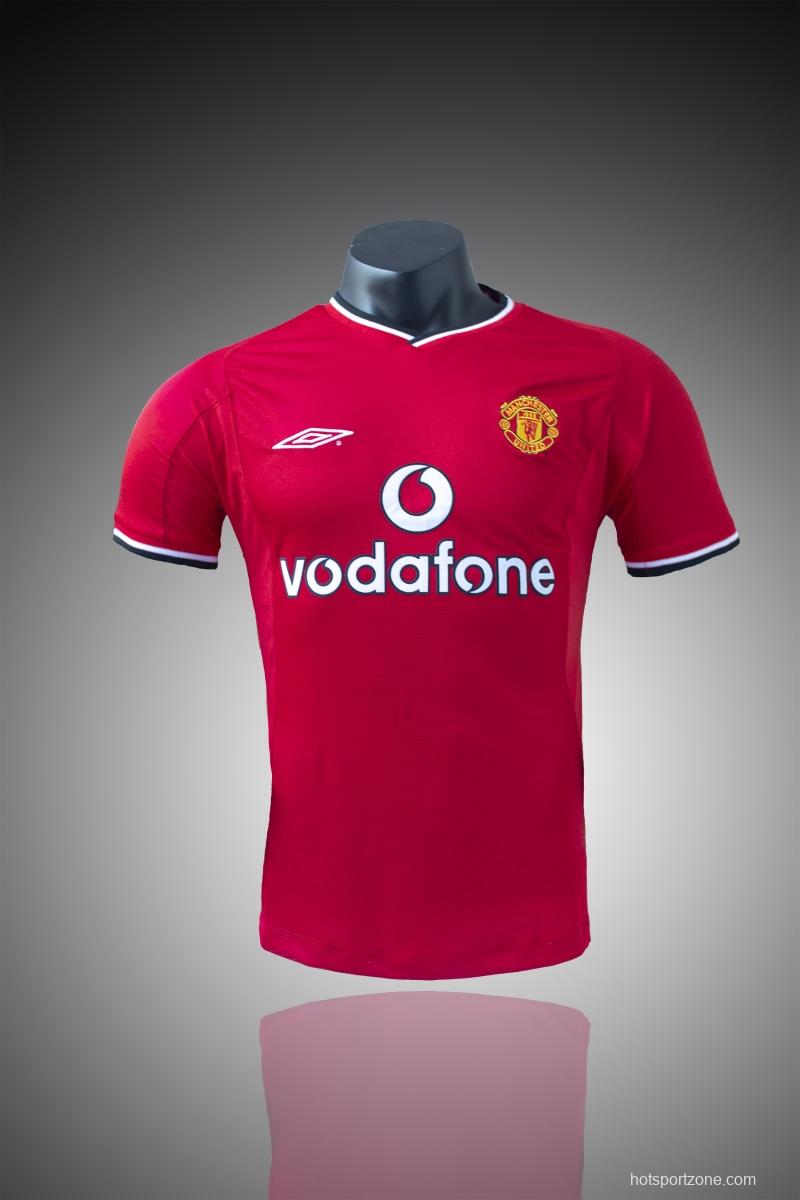 RETRO 00/02 Manchester United Home Soccer Jersey