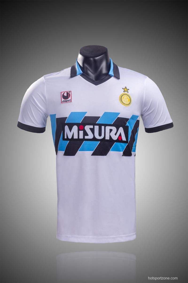 RETRO 90/91 Inter Away Soccer Jersey