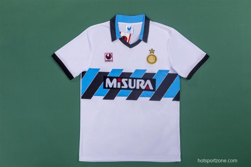 RETRO 90/91 Inter Away Soccer Jersey