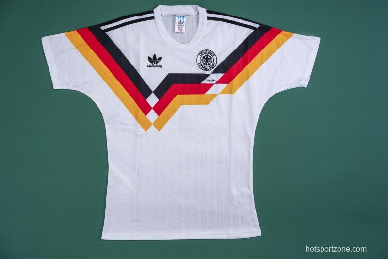 Retro 1990 Germany Home Soccer Jersey
