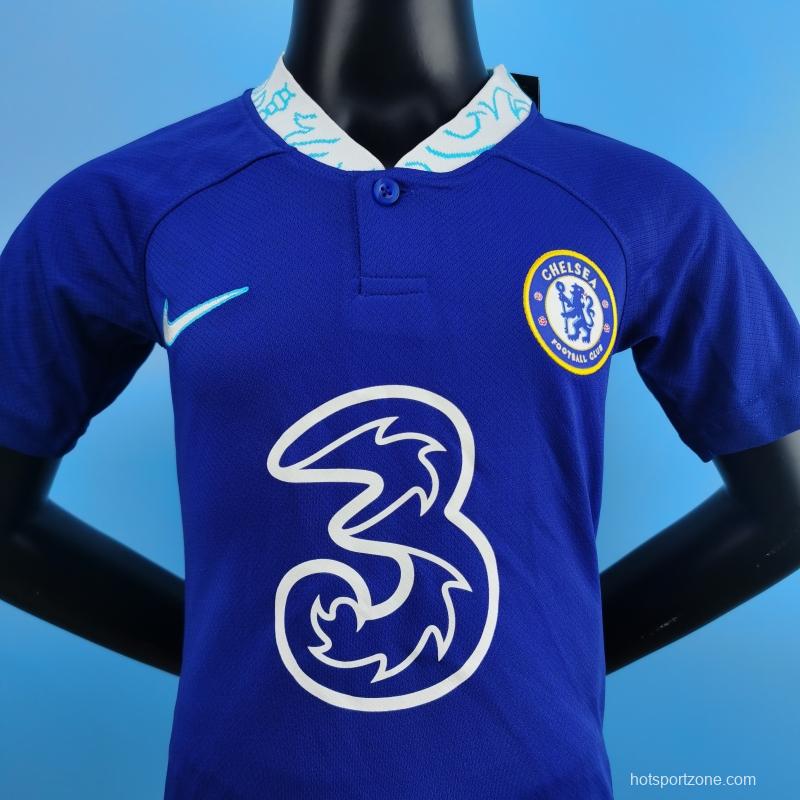 22/23 Chelsea Kids Home SIZE 16-28 Soccer Jersey