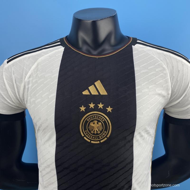 Player Version 2022 Germany Home World Cup Soccer Jersey