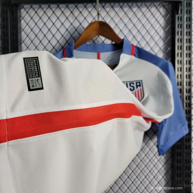 Retro 2019 USA Home Soccer Jersey