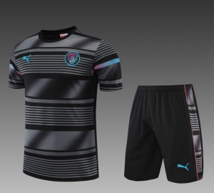 22/23 Manchester City Black Jersey +Shorts