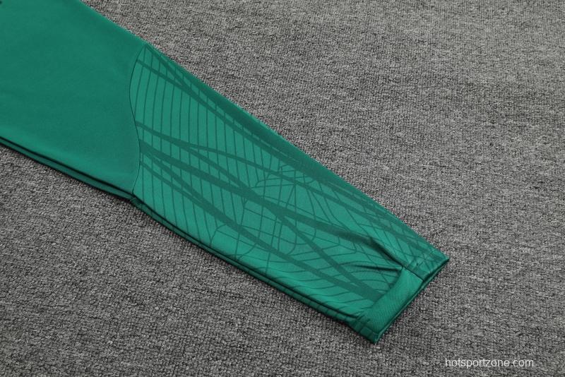 2022 Portugal Half Zipper Green Tracksuit