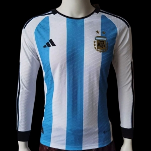 Player Version 2022 Argentina Home Long Sleeve Jersey
