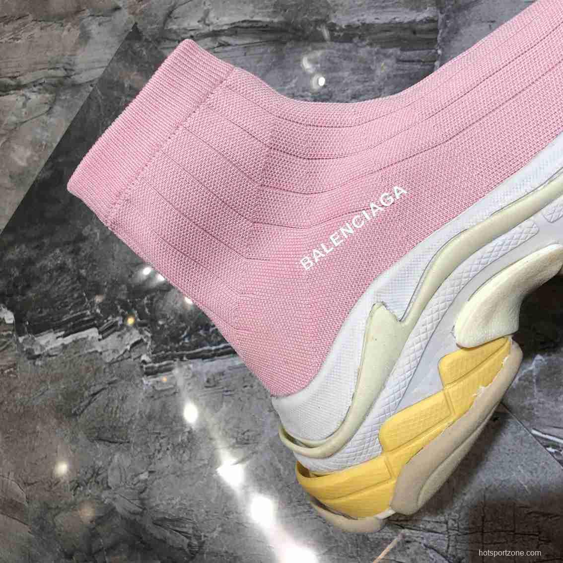 Men/Women Balenciaga Speed Pink Sneaker Item 6380270