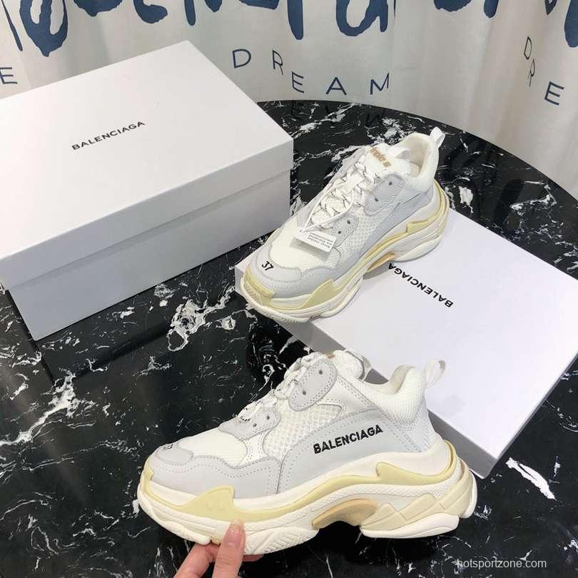 Men/Women Balenciaga Triple S Sneaker White/Grey