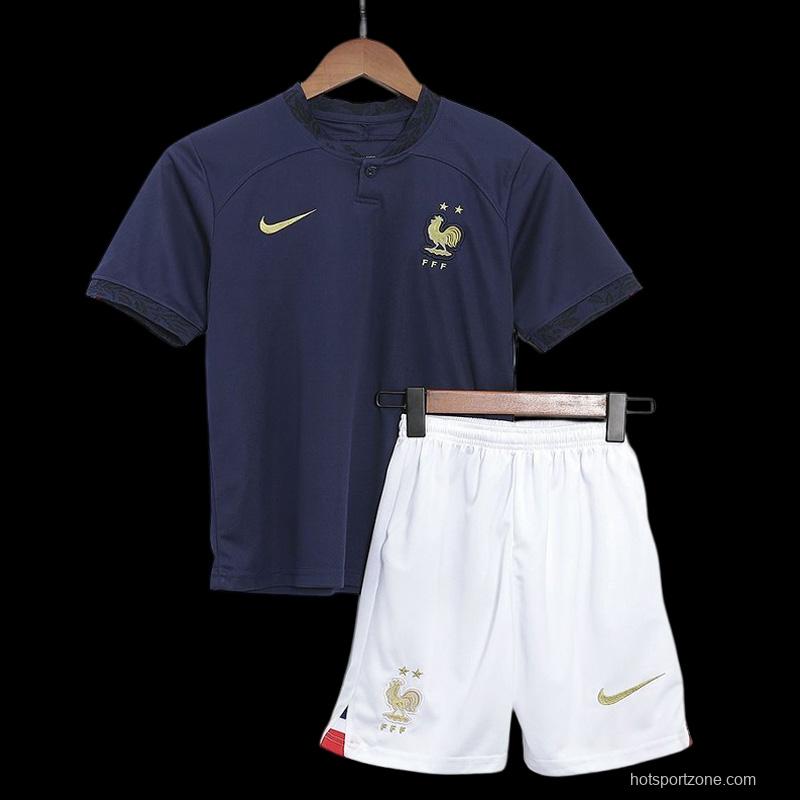 2022 France Home Kids Jersey