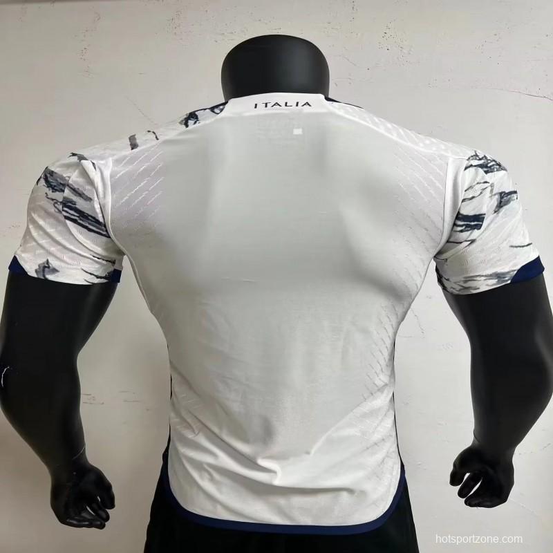 Player Version 2023 Italy Away White Jersey