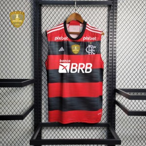 23/24 Flamengo Home Vest With  All Sponsors+Patches