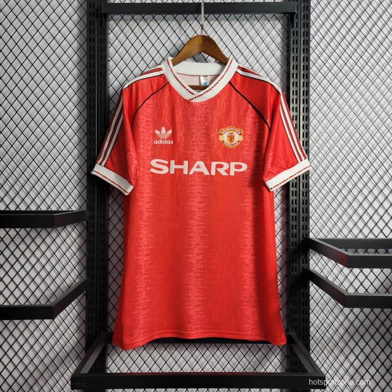 Retro 90/92 Manchester United Home Jersey