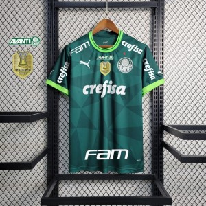 23/24 Palmeiras Home Jersey With All Sponsors And Chest Patch