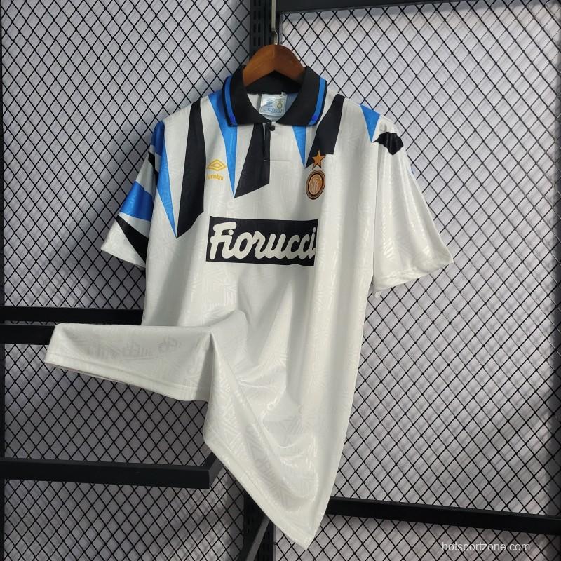 Retro Inter Milan 92/93 Away White Jersey