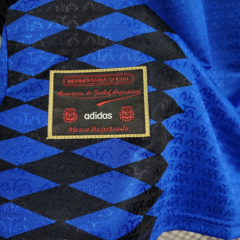 Retro 1994 Argentina Away Blue Jersey