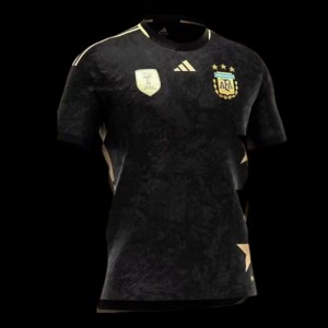 3 Stars 2023 Argentina Black Commemorative Jersey With World Cup Champion Patch