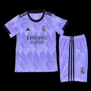 Kids 22/23 Real Madrid Away Purple Jersey