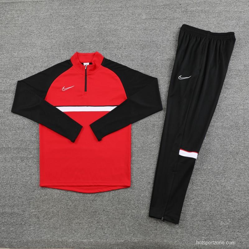 2023 NIKE Red Half Zipper Jacket +Pants
