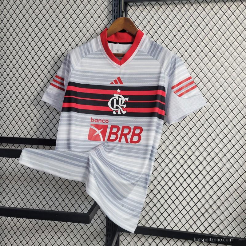 23-24 Flamengo Grey Stripe Special Edition Jersey