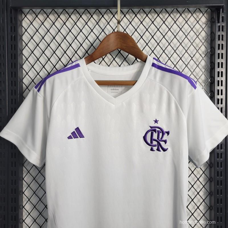 23-24 Women Flamengo Goalkeeper White Jersey