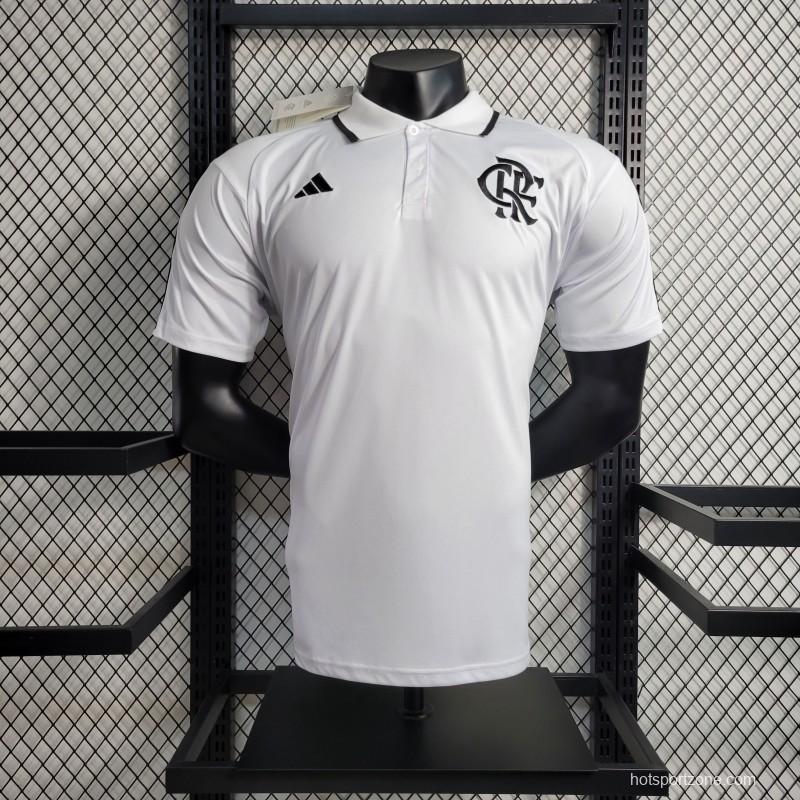 23-24 POLO Flamengo White Training Jersey