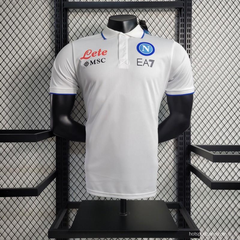 23-24 POLO Napoli White Polo Jersey