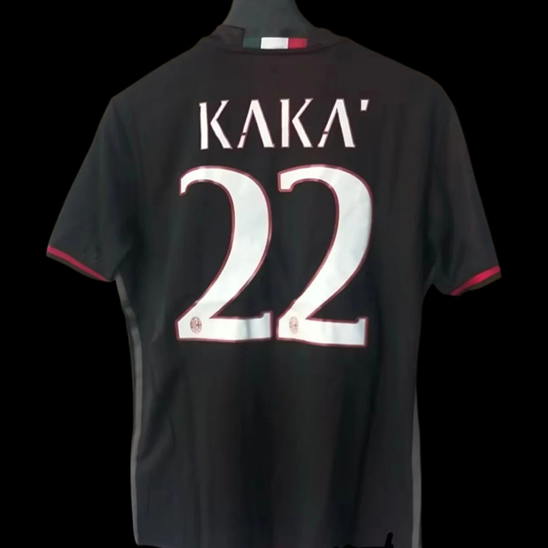 Retro 16 17 AC Milan Home Jersey With Serie A Full Patches