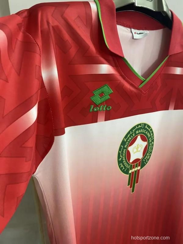 Retro 1994 Morocco Home Red Jersey