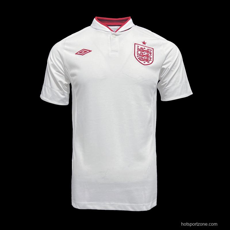 Retro 2012 England Home Soccer Jersey