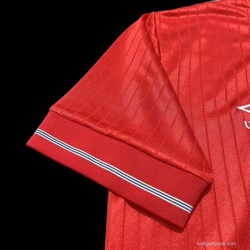 Retro 84/87 England Away Soccer Jersey