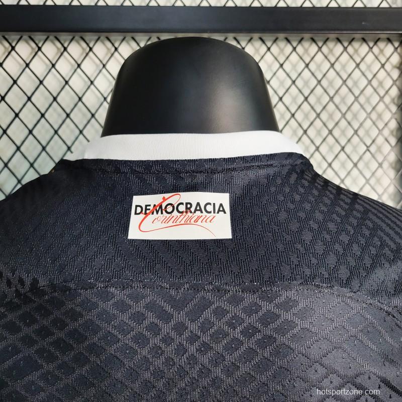 Player Version 23-24 Corinthians Away Black Jersey