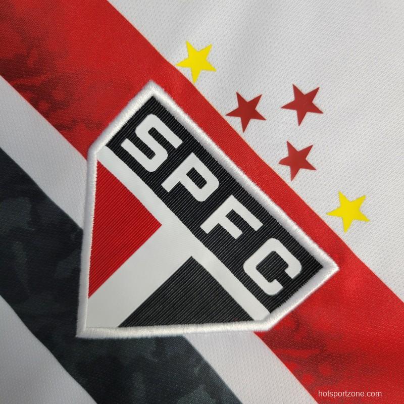 22-23 Sao Paulo Home Vest White Jersey