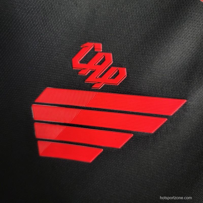 23-24 Athletico Paranaense Away Black/Red Jersey