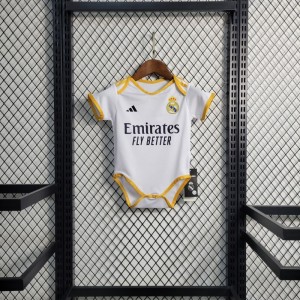 23-24 Baby Real Madrid Home Soccer Jersey Baby 6-18 Month