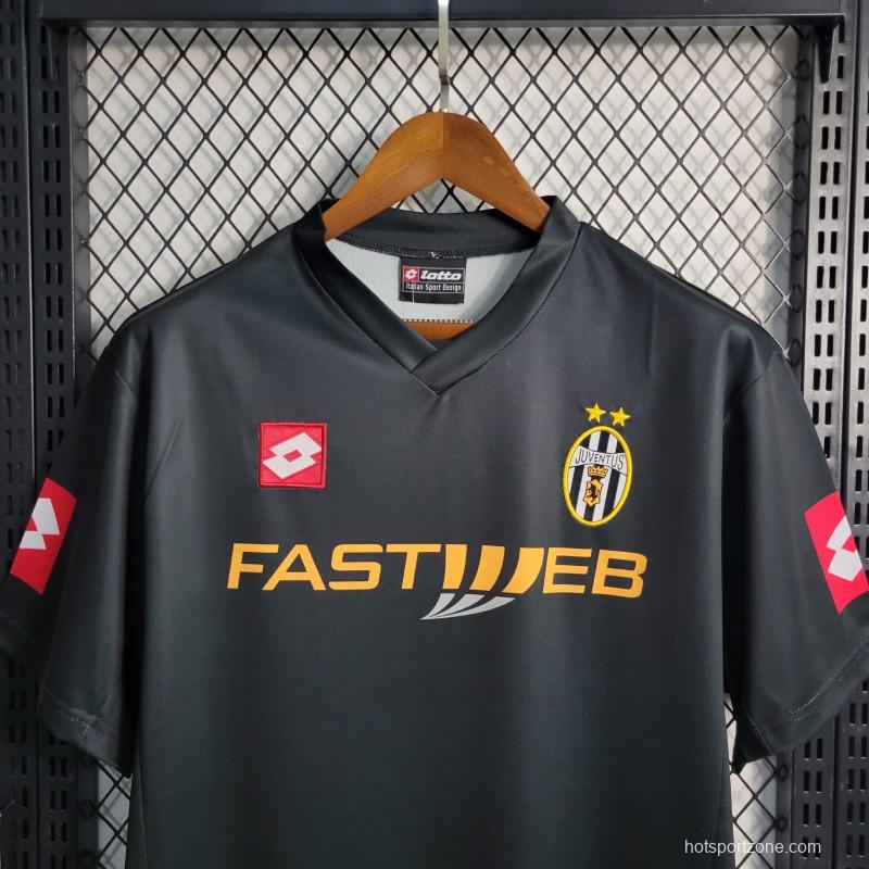 Retro 01-02 Juventus Away Black Soccer Jersey