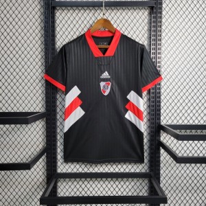 23-24 River Plate Icon Black Jersey With Embroidery Logo