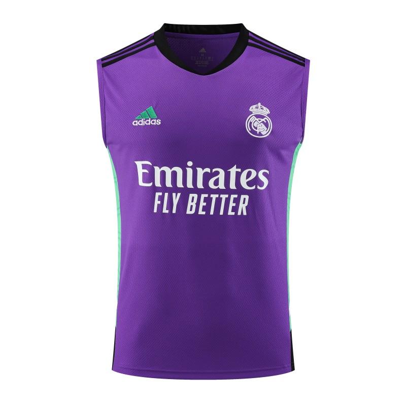 23-24 Real Madrid Purple Vest Jersey+Shorts