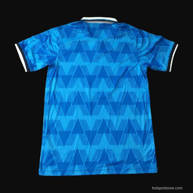 Retro 89/90 Lazio Home Blue Jersey