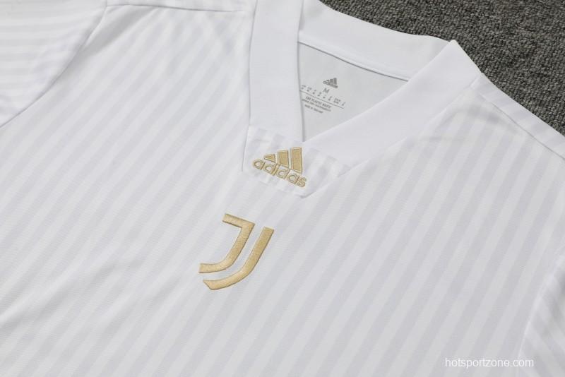 23-24 Juventus Remake Icon White Short Sleeve Jersey+Shorts