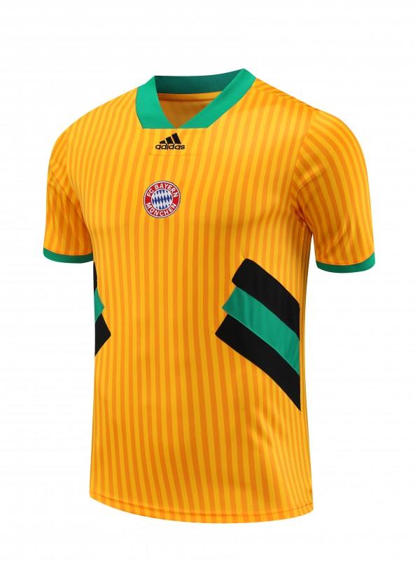 23-24 Bayern Munich Yellow Remake Icon Short Sleeve Jersey+Shorts