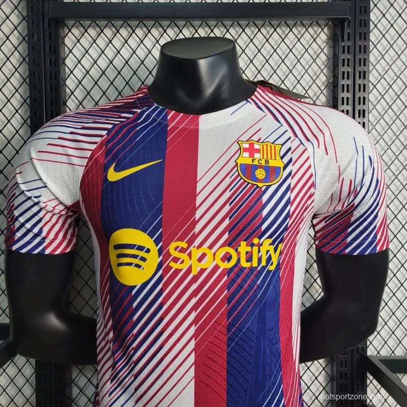 Player Version 23-24 Barcelona Training Jersey