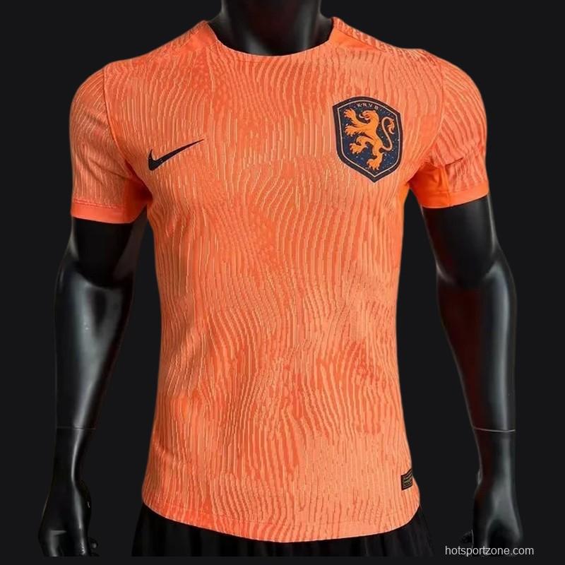 Player Version 2023 Netherlands Home Jersey
