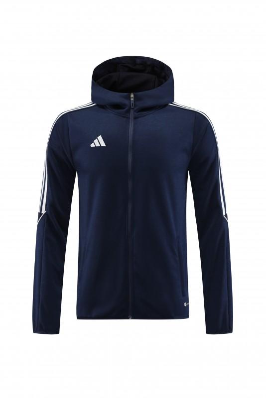2023 Adidas Navy Hoodie Full Zipper Jacket +Pants