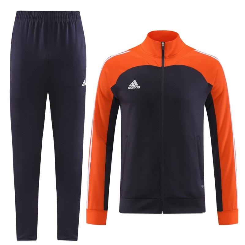 23/24 Adidas Orange/Navy Full Zipper +Pants